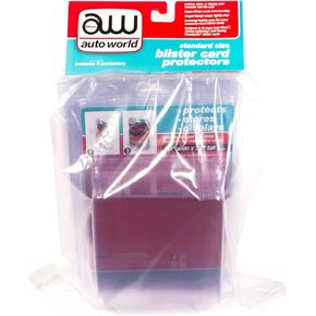 Standard Size 6 Blister Card Protectors for 1/64 Scale Blister Cards by Auto World AWDC023