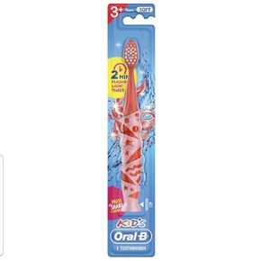 Oral-B Kids Electric Toothbrush, Includes Timer With Lights, Pink