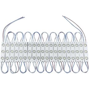 Yolu 20pcs Super Bright 3 LED Injection Module Strip Lights 5630 SMD LEDs with Lens 12V Light for Letter Sign Advertising Signs Storefront Garage-White
