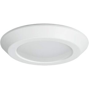 HALO BLD6089SWHR BLD 6 in. White Integrated Recessed Ceiling Light Trim at Selectable CCT (2700K-5000K), Title 20 Compliant LED Direct Mount, 6"