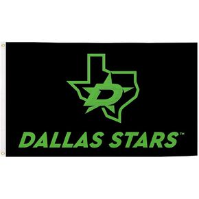 Dallas Stars Flag NHL 100% Polyester Indoor Outdoor 3x5 feet National Hockey League Team Flags (Flag C)