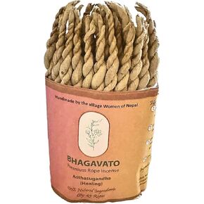 Handmade Himalayan Rope Incense,Eco-Friendly, Aromatic Ambiance, Healing, Purification, Made from Pure Juniper (Asthasugandha (Mixture of 8 Herbal Aromas))