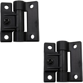 Antrader Torque Hinge Adjustable Position Control Hinge, 2 Pcs Adjustable Hinges Countersunk Holes E6-501 Series Hinge Plastic Door Hinges,Black
