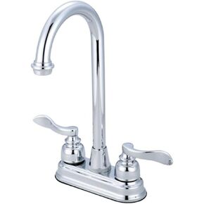 Kingston Brass KB8498NFL Nuwave French 4" Bar Faucet, Brushed Nickel