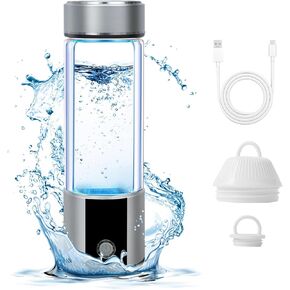 2024 Best Healthy Hydrogen Water Bottle Portable Hydrogen Water Generator Upgrade with Dust Covers Adopting SPE and PEM Technology for Travel Yoga Office Family Presents