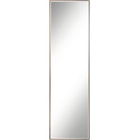 Wall Decorative Mirror with Frame 18.46 X 61.77 Inch Silver Color Cooper-Free