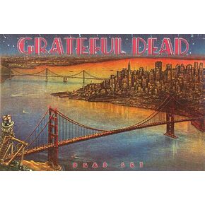 BUY ART FOR LESS Officially Licensed Grateful Dead Dead Set 24 x 36 Inch Poster - Decorative Print - Poster Paper - Ready to Frame