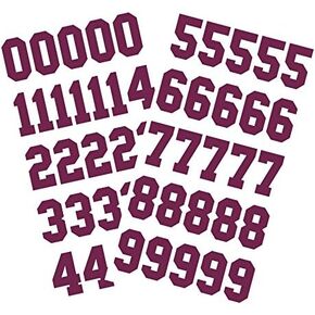 Sports Helmet Numbers 1.25" by Chalkallaboutit® Baseball, Softball, Hockey, Football and Lacrosse