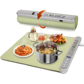 Electric Food Warming Mat Graphene Quickly Heating, 6 Adjustable Temperature and 6H Timer Function Warming Trays for Buffets Parties, Foldable Silicone Food Warmer Mat, Great Gift Choice