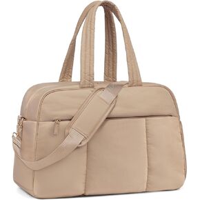 LOVEVOOK Travel Duffel Bag, Gym Bag for Women with Shoe Compartment, Carry on Weekender Bags with Wet Pocket for Women,Water Resistant Puffer Bag Workout Bag for Sports Gym in Kuwait