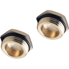 DEWHEL Brass 2pcs Push-Button Diverter Plug Replacement Part Compatible with faucet numbered RP2865