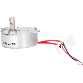 DC 12V 3RPM Mini Electric Motor, 4W Synchronous Motor High Motor for Model Handmade DIY Toys Small Size Slow Speed