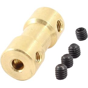 uxcell RC Airplane 2mm to 3mm Brass Motor Coupling Shaft Coupler Connector