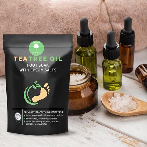 Natural Foot Soak Salt - Foot Treatment Soothes Athletes' Feet, Relieves Foot Odor and Ttchiness -9 Ounce in Saudi Arabia