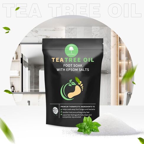 Natural Foot Soak Salt - Foot Treatment Soothes Athletes' Feet, Relieves Foot Odor and Ttchiness -9 Ounce in Saudi Arabia