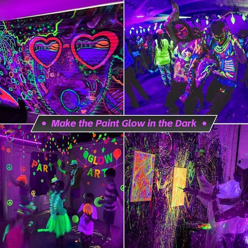 سانسي 2 حزمة لمبة الضوء الأسود، 7W A15 أضواء سوداء بقيادة لمبة لتوهج حزب هالوين الزينة، E26 قاعدة ضوء أسود لمبات الضوء في الأماكن المغلقة الأشعة فوق البنفسجية ضوء لمبة لطلاء الجسم الفلورسنت ملصق توهج الطرف in Kuwait