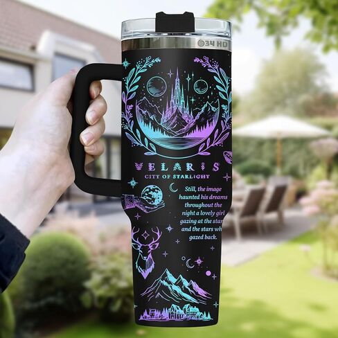 34HD Gifts for Book Lovers, Literature Tumbler 40 oz with Lid Stainless Steel, Fantasy Book Tumbler, Fantasy Gifts, Bookworm Gifts for Women, Bookish Items in Kuwait