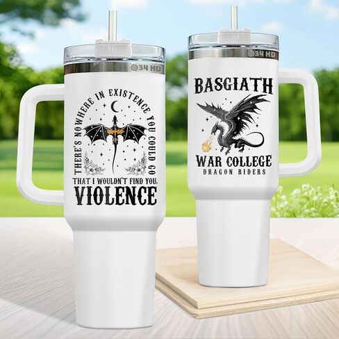 34HD Gifts for Book Lovers, Literature Tumbler 40 oz with Lid Stainless Steel, Fantasy Book Tumbler, Fantasy Gifts, Bookworm Gifts for Women, Bookish Items in Kuwait