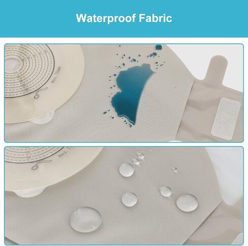 20 PCS Colostomy Bags,One Piece Ostomy Pouches with Exhaust and Deodorising Holes Closure for Ileostomy Stoma Care, Ostomy Supplies in Saudi Arabia