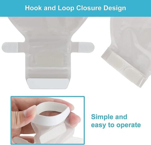 20 PCS Colostomy Bags,One Piece Ostomy Pouches with Exhaust and Deodorising Holes Closure for Ileostomy Stoma Care, Ostomy Supplies in Saudi Arabia