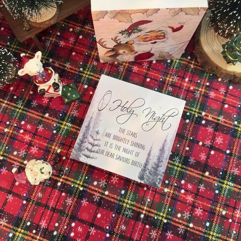 Christmas Decor, Christian Decor, O Holy Night Wood Desk Signs, Bible Verse Christmas Winter Holiday Decorations for Shelf Desk Table, 5x5 in Kuwait