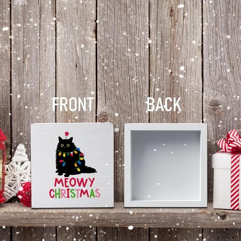 Christmas Decor, Christian Decor, O Holy Night Wood Desk Signs, Bible Verse Christmas Winter Holiday Decorations for Shelf Desk Table, 5x5 in Kuwait