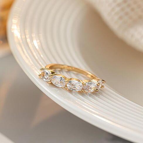 Women’s Engagement Wedding Ring, S925 Sterling Silver, 1 Carat High-Carbon Diamond, 14K White Gold Plated, Unique Promise Ring in Saudi Arabia