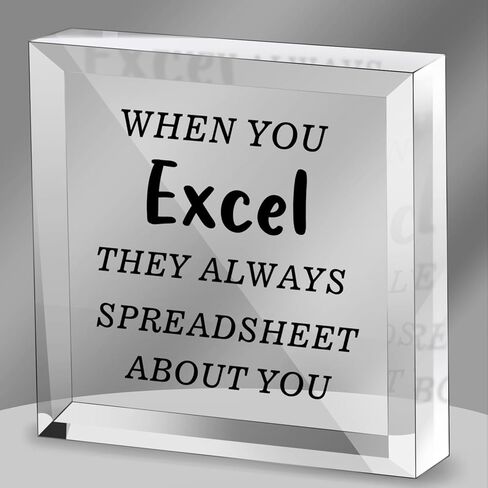 عندما تتفوق، فإنهم دائمًا ينشرون جدول بيانات عنك - هدية فكاهة من الأكريليك للمكتب، علامة تزيين مكتب منزلية ملهمة مضحكة لزملاء العمل in Kuwait