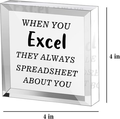 عندما تتفوق، فإنهم دائمًا ينشرون جدول بيانات عنك - هدية فكاهة من الأكريليك للمكتب، علامة تزيين مكتب منزلية ملهمة مضحكة لزملاء العمل in Kuwait