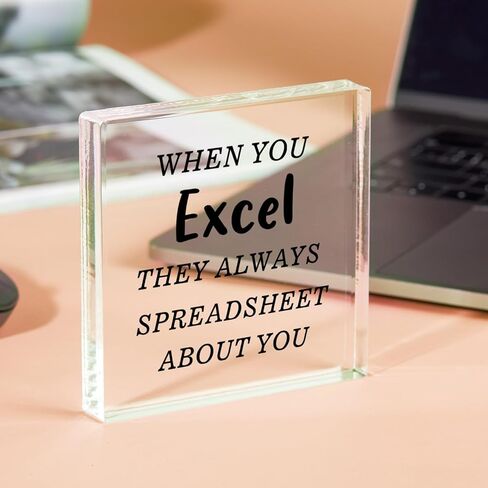 عندما تتفوق، فإنهم دائمًا ينشرون جدول بيانات عنك - هدية فكاهة من الأكريليك للمكتب، علامة تزيين مكتب منزلية ملهمة مضحكة لزملاء العمل in Kuwait