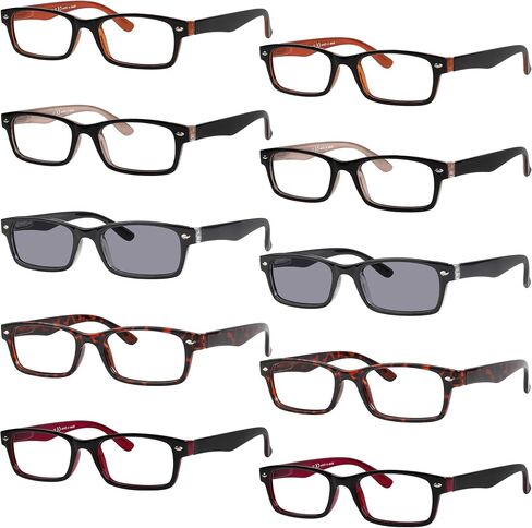 نظارات القراءة Eyekepper المكونة من 6 قطع للسيدات تتضمن قارئات أشعة الشمس (واحدة لكل لون) in Saudi Arabia