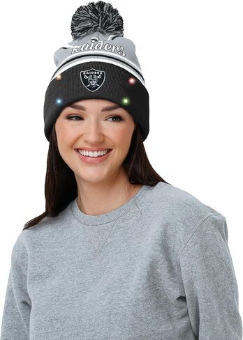 FOCO Buffalo Bills NFL Womens Wordmark Script Light Up Beanie in Saudi Arabia