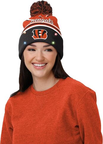 FOCO Buffalo Bills NFL Womens Wordmark Script Light Up Beanie in Saudi Arabia