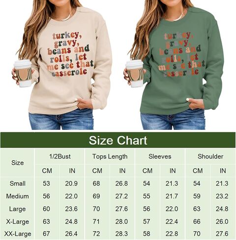 CM C&M WODRO Women Thanksgiving Sweatshirt Funny Turkey Letter Print Crewneck Pullover Long Sleeve Tops Casual Fall Clothes in Saudi Arabia