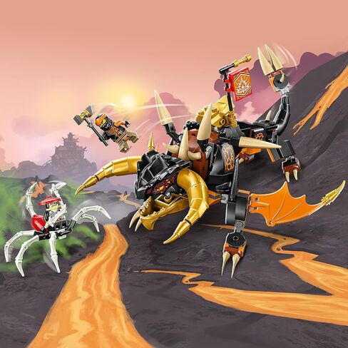 LEGO NINJAGO Cole’s Earth Dragon EVO 71782, Upgradable Action Toy Figure for Boys and Girls with Battle Scorpion Creature and 2 Minifigures, 2023 Playset in Saudi Arabia