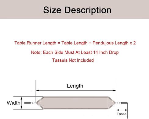 vctops Vintage Luxury Jacquard Damask Floral Table Runners Tea Table Decoration with Multi-Tassels 13"x117" Coffee in Kuwait