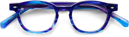 eyebobs - Bitty Witty | Premium Reading Glasses for Men and Women | Round Frame for Narrow Faces, White Marble, 1.75 in Saudi Arabia