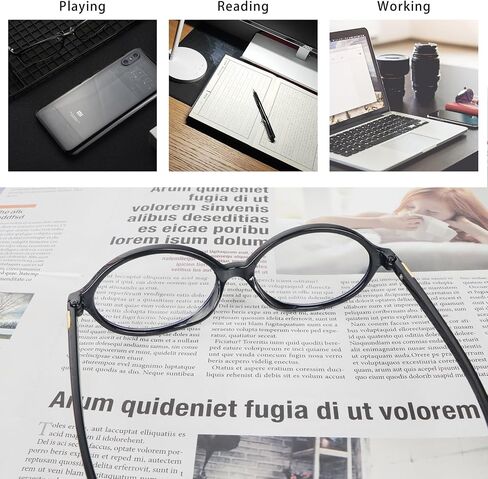 KoKoBin 5 Pack Small Round Reading Glasses for Women and Men Blue Light Blocking Comfortable Readers in Kuwait