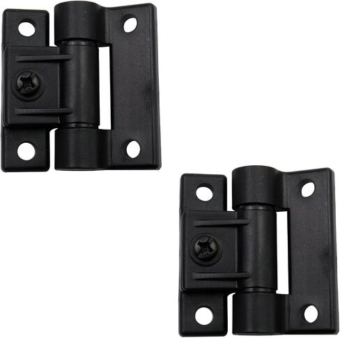 Antrader Torque Hinge Adjustable Position Control Hinge, 2 Pcs Adjustable Hinges Countersunk Holes E6-501 Series Hinge Plastic Door Hinges,Black in Saudi Arabia