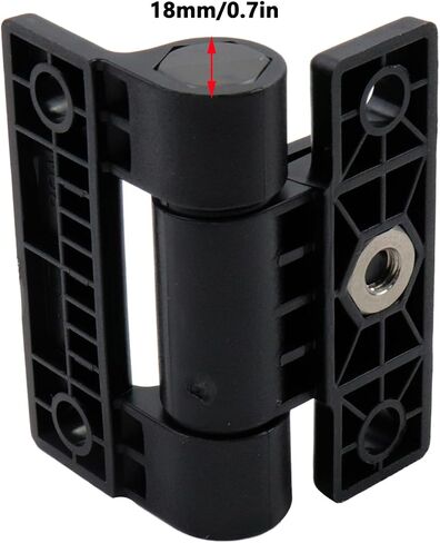 Antrader Torque Hinge Adjustable Position Control Hinge, 2 Pcs Adjustable Hinges Countersunk Holes E6-501 Series Hinge Plastic Door Hinges,Black in Saudi Arabia