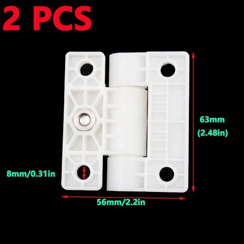 Antrader Torque Hinge Adjustable Position Control Hinge, 2 Pcs Adjustable Hinges Countersunk Holes E6-501 Series Hinge Plastic Door Hinges,Black in Saudi Arabia