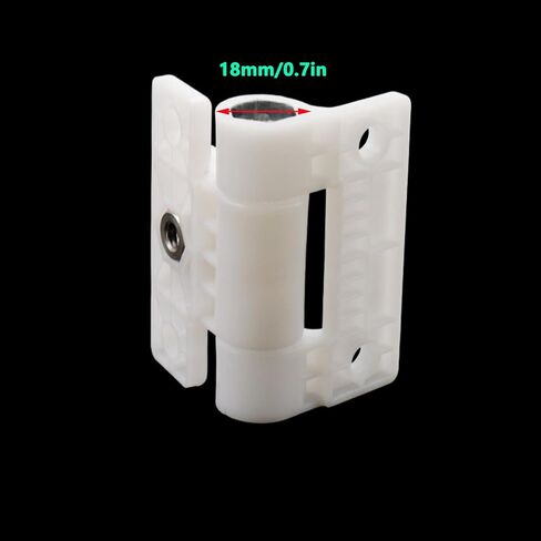 Antrader Torque Hinge Adjustable Position Control Hinge, 2 Pcs Adjustable Hinges Countersunk Holes E6-501 Series Hinge Plastic Door Hinges,Black in Saudi Arabia