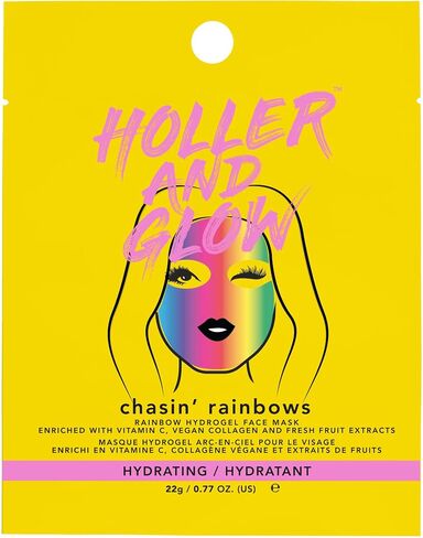 مجموعة أقنعة Holler and Glow Rainbow Skin المكونة من 6 قطع (بقيمة 23.94 دولارًا) in Saudi Arabia