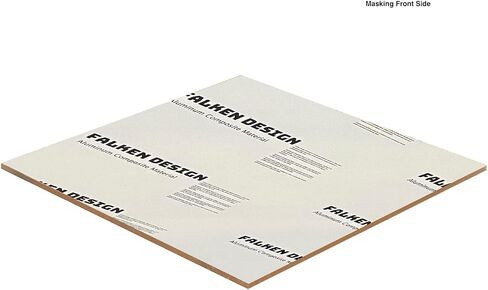 Falken Design ACM Aluminum Composite Sign Panel, Brushed Silber, 18" x 18" x 1/8" in Saudi Arabia