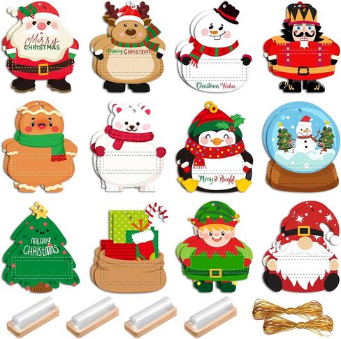 24 Set Christmas Money Holder for Cash Gift Christmas Money Cash Gift Lip Balm Cash Pouch with Double Sided Tape Christmas Money Card Hanging Ornament for Christmas Idea Decor in Saudi Arabia