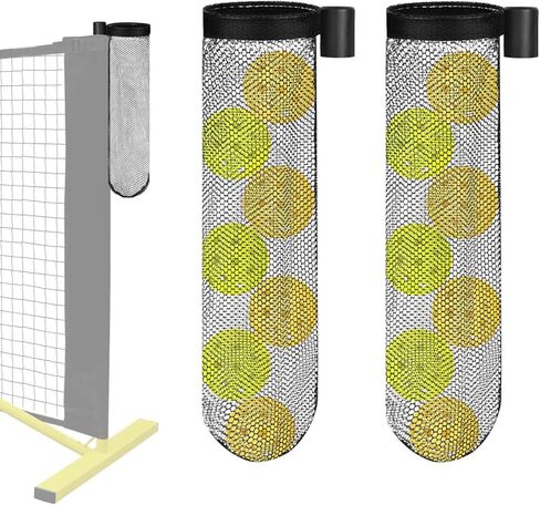 حامل كرة Pickleball لشبكات Pickleball: شبكة تجميع تخزين Pickleball مناسبة بقطر 2.5 سم/0.98 بوصة حجم شبكة Pickleball الرسمية in Kuwait