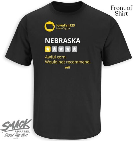 Smack Apparel Awful Corn (Anti-Nebraska) T-Shirt for Iowa College Fans (SM-5XL) in Saudi Arabia