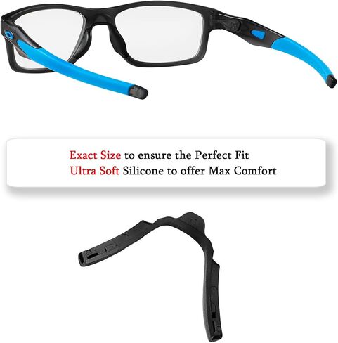 Size #1 Replacement Nose Piece Nose Pads for Oakley Airdrop MNP/Marshal MNP/Chamfer MNP/Crosslink MNP/Cloverleaf MNP/Mainlink MNP/Crosslink (A) MNP/Trubridge MNP Eyeglasses Frame, Black in Saudi Arabia
