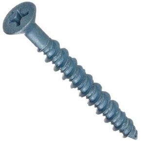 1/4" x 3-1/4" Wej-It Flat Head Wej-Con (Tapcon) Concrete Screw w/Bit - 100/BX