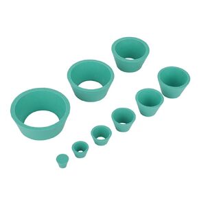 YWBL-WH 9Pcs Rubber Filter Adapter Cones Stopper Buchner Funnel Flask Filtration Set